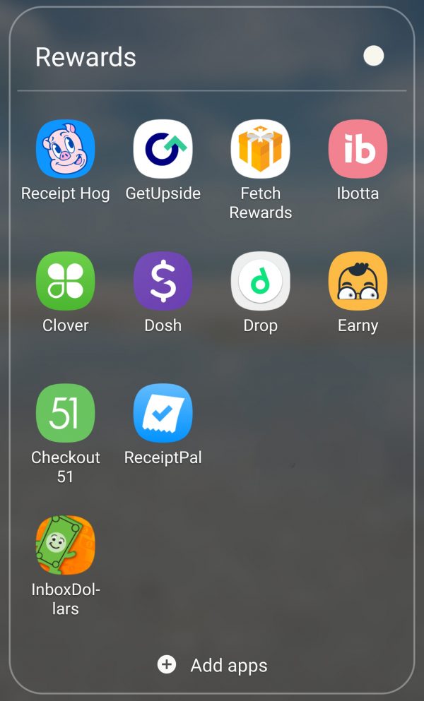 Rewards - apps for discounts and savings